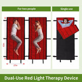 Full body red light therapy mat relieve fatigue soreness infrared light therapy sleeping bag hot compress therapy blanket
