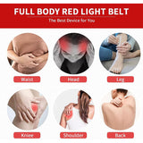 Full body red light therapy mat with head part relieve fatigue soreness infrared light therapy sleeping bag hot compress therapy blanket
