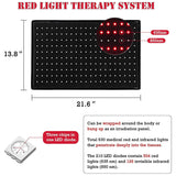 Red light therapy mat 210 LEDs relieve fatigue soreness infrared light therapy hot compress therapy mat