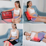 Red light therapy mat 210 LEDs relieve fatigue soreness infrared light therapy hot compress therapy mat