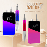 Nail File Nail Drill Gradient Color Portable Rechargeable