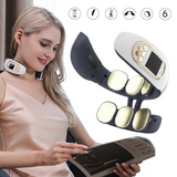 Smart Neck Massager 6 heads Electric Cervical Massager Hot Compress