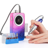 Nail File Nail Drill Gradient Color Portable Rechargeable
