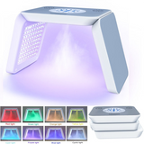 LED Facial Mask 7 Color Light Therapy Spray Moisturizing PDT Skin Rejuvenation Anti Acne Whitening Beauty Care