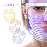LED Beauty Mask Charge 7 Colors LED Facial Light Therapy Mask Reduce Wrinkles Whitening Suppress Sebum Remove Spots