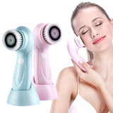 3 IN 1 Electric Facial Cleansing Brush Multifunctional Face Cleanser USB Rechargeable Massage Tool