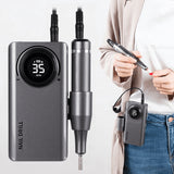 Nail Drill Nail File Portable Rechargeable Nail Grinding Polishing Machine Set