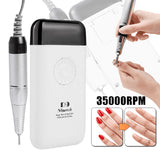 D9 Nail File Nail Drill Portable Rechargeable Nail Grinding Polishing Machine Set