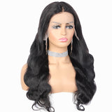 Human hair wig T-part Small gap lace headgear wave hand-woven headgear
