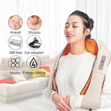 U Shape Massage Shawl Electrical Shiatsu Back Neck Shoulder Body Massager