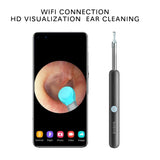 Smart Ear Canal Cleaning wireless wifi connection visual ear stick endoscope 300W high precision mini ear cleaner