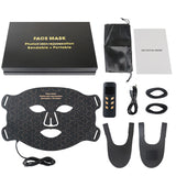 4 Colors LED Face Mask Silicone SPA Red Light Therapy for Face Neck Led Phototherapy Skin Rejuvenation Anti Wrinkle Acne Tighten