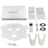 4 Colors LED Face Mask Silicone SPA Red Light Therapy for Face Neck Led Phototherapy Skin Rejuvenation Anti Wrinkle Acne Tighten