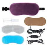 Eye mask 2 in 1 cool hot compress therapy heated eye mask