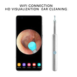 Smart Ear Canal Cleaning wireless wifi connection visual ear stick endoscope 300W high precision mini ear cleaner