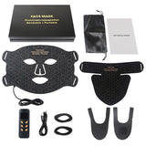 4 Colors LED Face Mask Silicone SPA Red Light Therapy for Face Neck Led Phototherapy Skin Rejuvenation Anti Wrinkle Acne Tighten