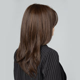 Brown Front Lace Wig Synthetic Hair Large Areas Lace Long Wavy Wigs