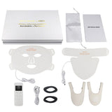 4 Colors LED Face Mask Silicone SPA Red Light Therapy for Face Neck Led Phototherapy Skin Rejuvenation Anti Wrinkle Acne Tighten