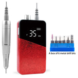 Nail File Nail Drill Gradient Color Portable Rechargeable