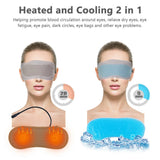 Eye mask 2 in 1 cool hot compress therapy heated eye mask
