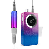 Gradient Color Nail Grinding Polishing Machine Portable Rechargeable Electric Nail File Nail Drill Set