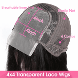 Human Hair Wig Front Lace Hand Woven Hair
