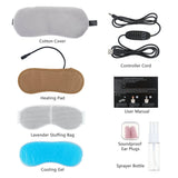 Eye mask 2 in 1 cool hot compress therapy heated eye mask