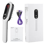 Hair Growth Massage Comb Red Blue Light Therapy Anti Hair Loss 9 Levels Head Massager