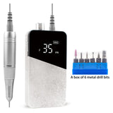 Nail File Nail Drill Gradient Color Portable Rechargeable