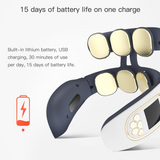 Smart Neck Massager 6 heads Electric Cervical Massager Hot Compress