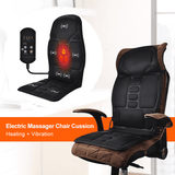 Electric Massage Chair Neck Back Heating Massager Pad Vibrating Body Massage Cusion Home Car Massager