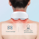 Smart Neck Massager 4 heads Electric Cervical Massager Hot Compress