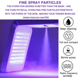 LED Facial Mask 7 Color Light Therapy Spray Moisturizing PDT Skin Rejuvenation Anti Acne Whitening Beauty Care