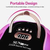 Nail Lamp 256W Dual Light Source UV Nail Lamp
