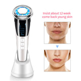 EMS Facial Massager light therapy Sonic Vibration Wrinkle Removal Skin Tightening Hot Cool Skin Beauty Care