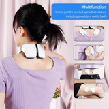 Smart Neck Massager 6 heads Electric Cervical Massager Hot Compress