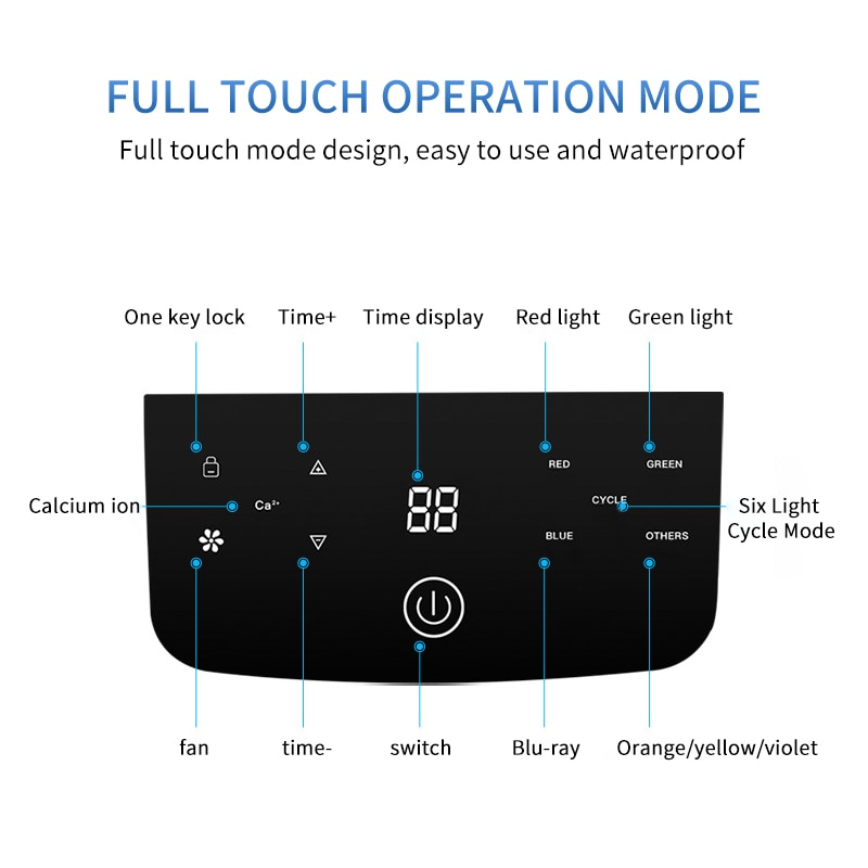 7 Color Led Light Therapy Facial Beauty 