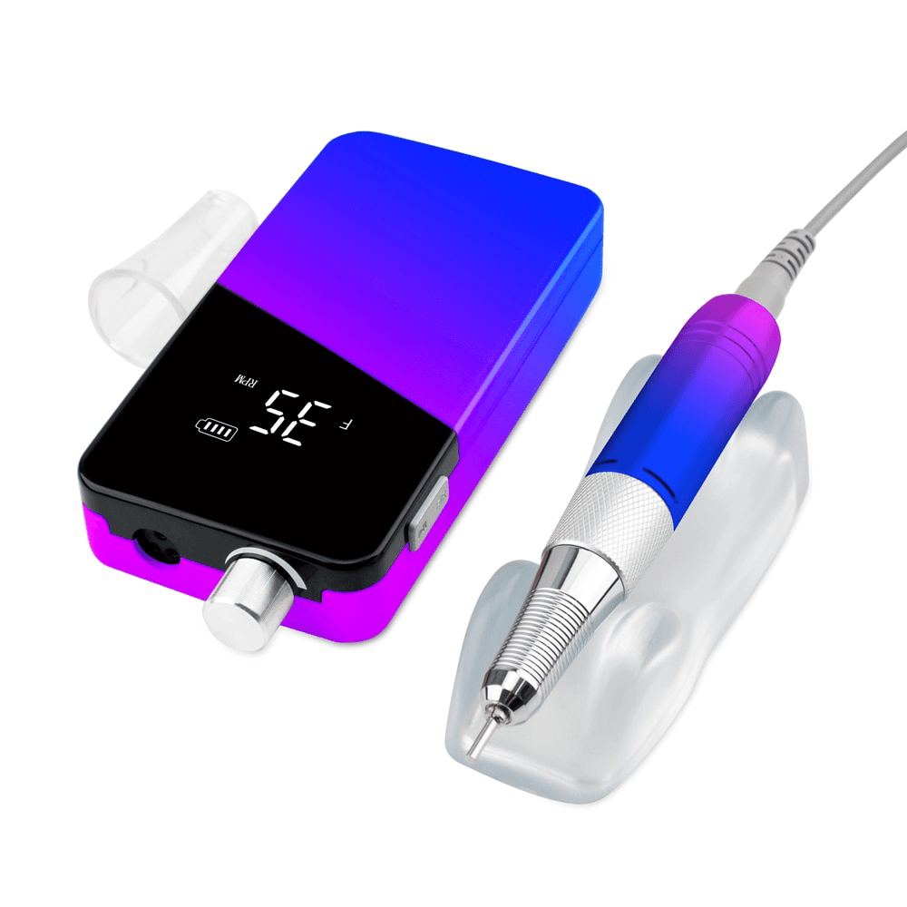 Nail File Nail Drill Gradient Color Portable Rechargeable