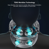 Smart Neck Massager 4 heads Electric Cervical Massager Hot Compress