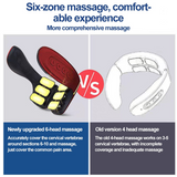 Smart Neck Massager 6 heads Electric Cervical Massager Hot Compress