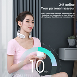 Smart Neck Massager 4 heads Electric Cervical Massager Hot Compress
