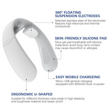 Smart Neck Massager 2 heads Electric Cervical Massager Hot Compress