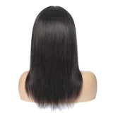 Human hair wig T-part Small gap lace headgear hand-woven Straight headgear