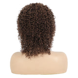 Human hair wig jerry curly Gradient curls Mechanism headgear