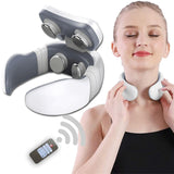 Smart Neck Shoulder Massager Pain Relief Tool Health Care Relaxation Cervical 4D Magnetic Therapy Massage Machine