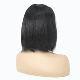 Bob human hair wig T-part Small gap lace headgear hand-woven headgear