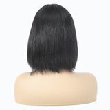 Bob human hair wig T-part Small gap lace headgear hand-woven headgear
