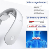 Smart Neck Massager 2 heads Electric Cervical Massager Hot Compress