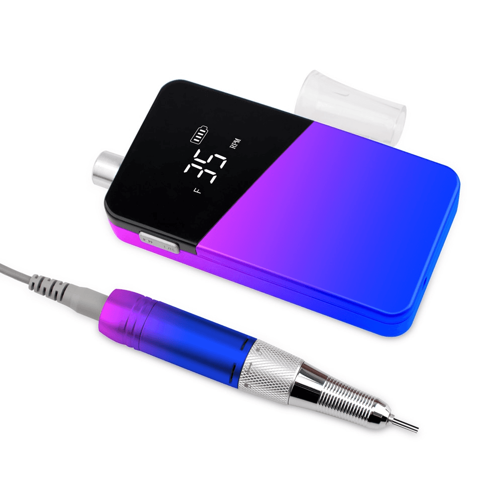 Nail File Nail Drill Gradient Color Portable Rechargeable
