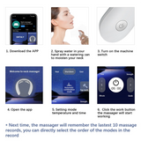 Smart Neck Massager 2 heads Electric Cervical Massager Hot Compress